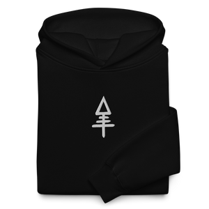 EMBROIDERED BLACK LOTUS HOODIE